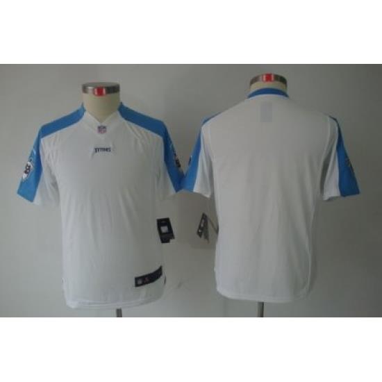 Nike Youth NFL Tennessee Titans Blank White Limited Jerseys