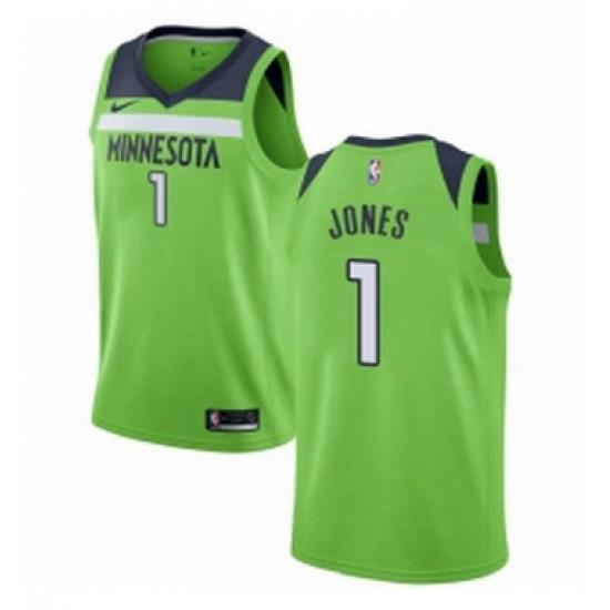 Youth Nike Minnesota Timberwolves 1 Tyus Jones Swingman Green NBA Jersey Statement Edition