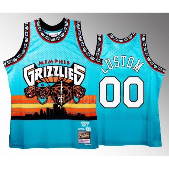 Men Women youth Memphis Grizzlies Active Player Custom Teal Three 6 Mafia X BR Remix Swingman Stitched Jersey