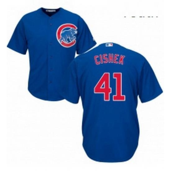 Youth Majestic Chicago Cubs 41 Steve Cishek Replica Royal Blue Alternate Cool Base MLB Jersey