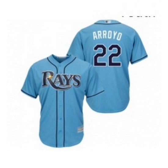 Youth Tampa Bay Rays 22 Christian Arroyo Replica Light Blue Alternate 2 Cool Base Baseball Jersey