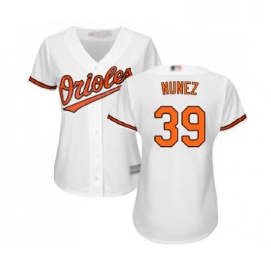 Womens Baltimore Orioles 39 Renato Nunez Replica White Home Cool Base Baseball Jersey