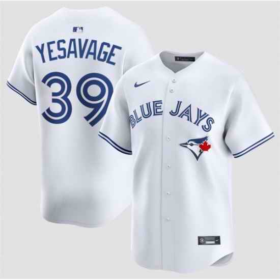 Men Toronto Blue Jays  39 Trey Yesavage White 2024 Home Limited Stitched Baseball Jersey