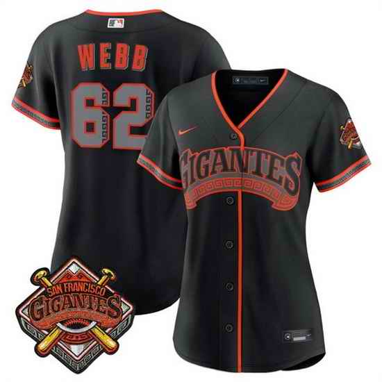 Women San Francisco Giants  62 Wilkin Ramos Black 2026 Alternate Stadium Stitched Baseball Jersey