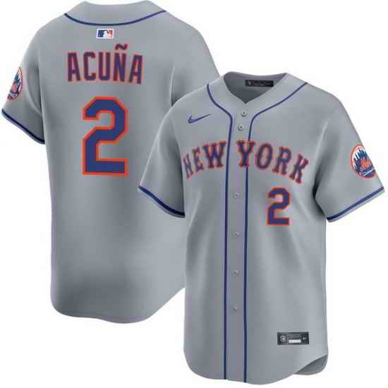 Men New York Mets Nike Luisangel Acuna #2 Home Stitched Player Jersey