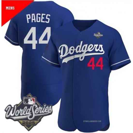 Men Los Angeles Dodgers 44 Andy Pages 2025 World Series Cool Base Stitched Baseball Jersey Blue