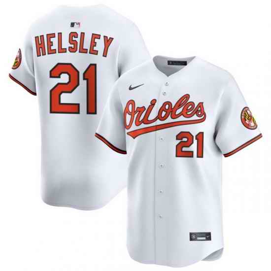 Men Baltimore Orioles Nike Home Limited Jersey White Helsley Ryan 21