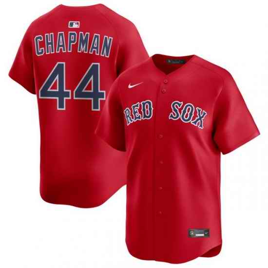 Men Boston Red Sox Nike Home Limited Jersey Red Chapman Aroldis 44