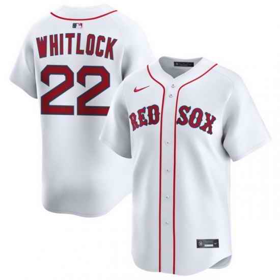 Men Boston Red Sox Nike Home Limited Jersey White Whitlock Garrett 22