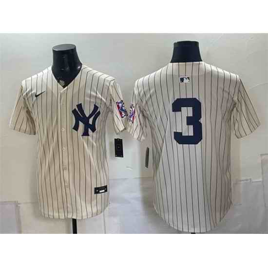 Men New York Yankees  3 Babe Ruth Cream 2026 Field of Dreams Stadium Stitched Baseball Jersey