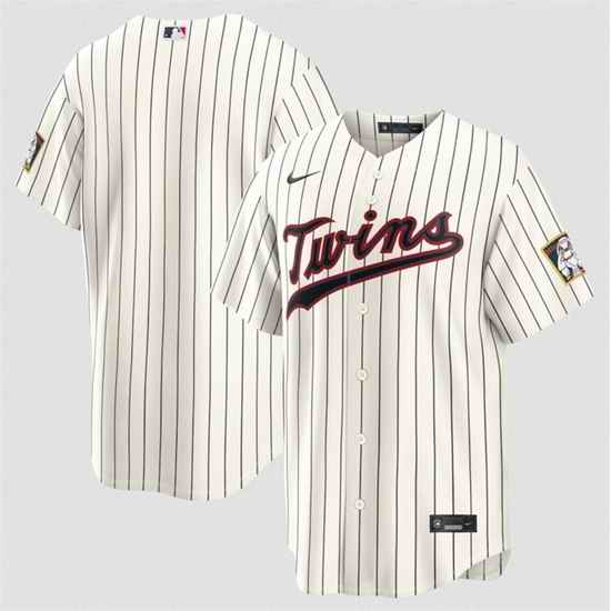 Men Minnesota Twins Blank Cream 2026 Field of Dreams Stadium Stitched Baseball Jersey