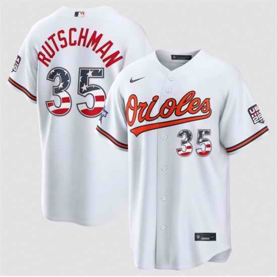 Men Baltimore Orioles  35 Adley Rutschman White 2026 All Star Edition Stars   Stripes Stadium Pick A Player Stitched Baseball Jersey