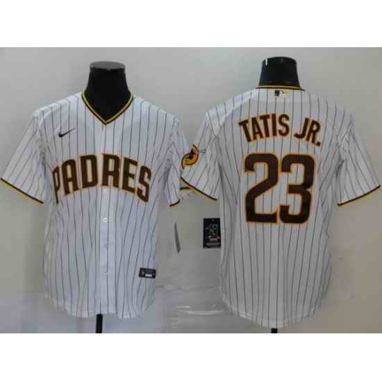 Men San Diego Padres 23 Fernando Tatis Jr White Flex Base Stitched Baseball Jersey