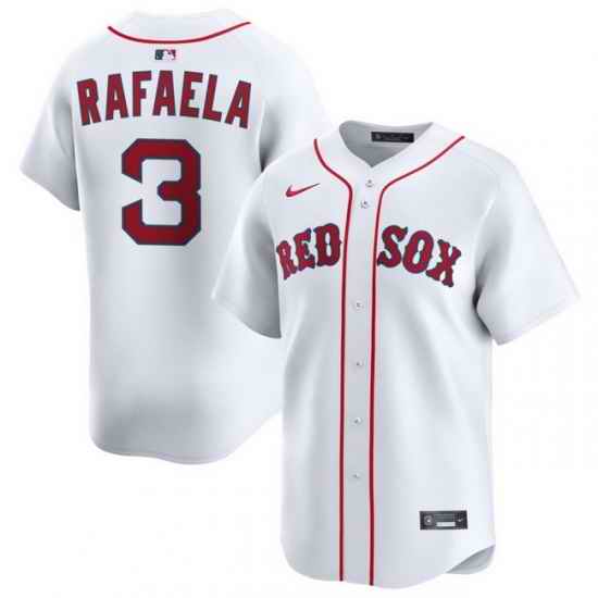 Men Boston Red Sox Nike Home Limited Jersey White Rafaela Ceddanne 3