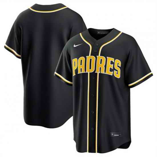 Men San Diego Padres Blank 2026 Fashion Replica Black Out Stitched Baseball Jersey