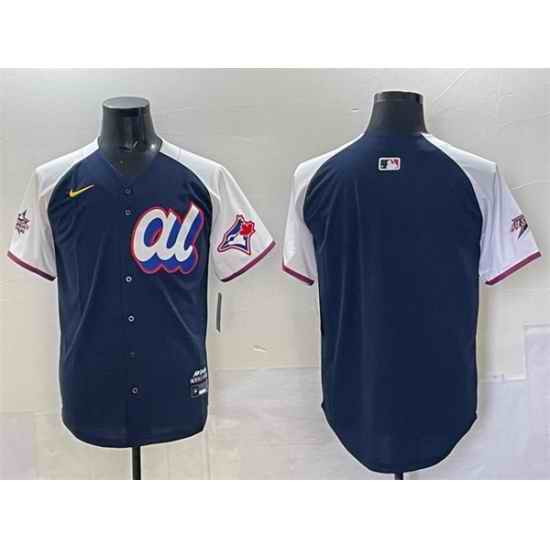 Men American League Toronto Blue Jays Blank Navy Alternate 2025 All Star Edition Limited Stitched Baseball Jersey