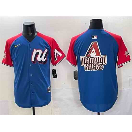 Men National League Arizona Diamondbacks Team Big Logo Blue Red Alternate 2025 All Star Edition Limited Stitched Baseball Jersey