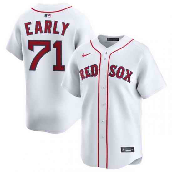 Men Boston Red Sox Nike Home Limited Jersey White Early Connelly 71