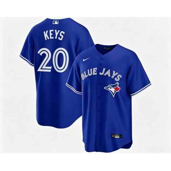 Men Toronto Blue Jays Sean Keys 20 Blue Away Flex Base Stitched Baseball Jersey