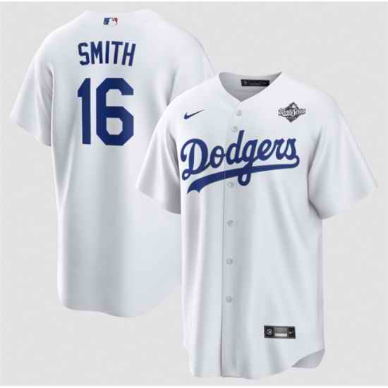 Men Los Angeles Dodgers 50 Mookie Betts White 2025 World Series Home Cool Base Stitched Baseball Jersey