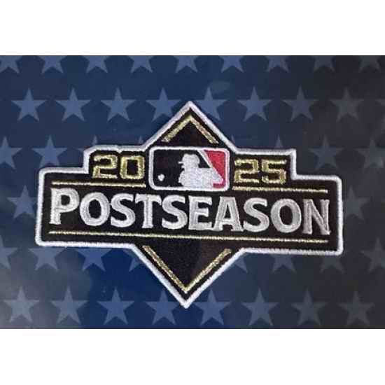 Men Milwaukee Brewers MLB 2025 Postseason Patch Biaog