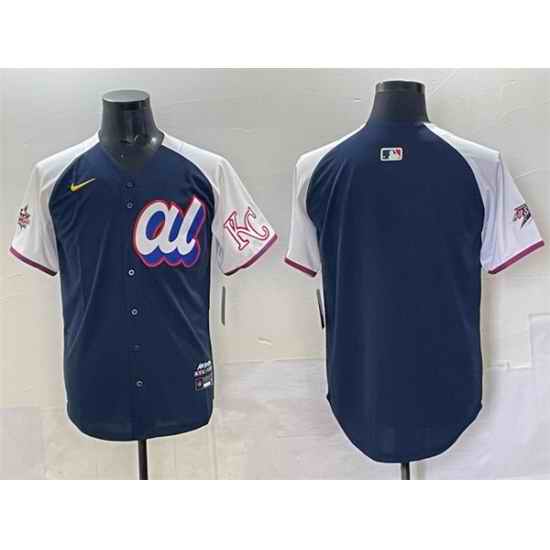 Men American League Kansas City Royals Blank Navy Alternate 2025 All Star Edition Limited Stitched Baseball Jersey