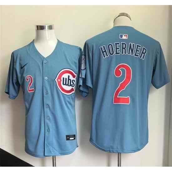 Men Chicago Cubs  2 Alex Bregman Blue 2026 2nd Alternate Limited Stitched Baseball Jersey