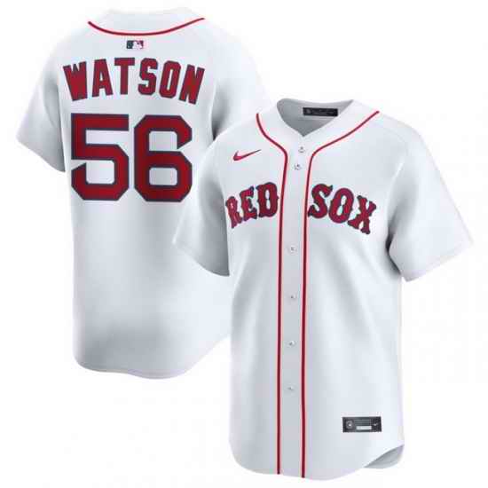 Men Boston Red Sox Nike Home Limited Jersey White Watson Ryan 56