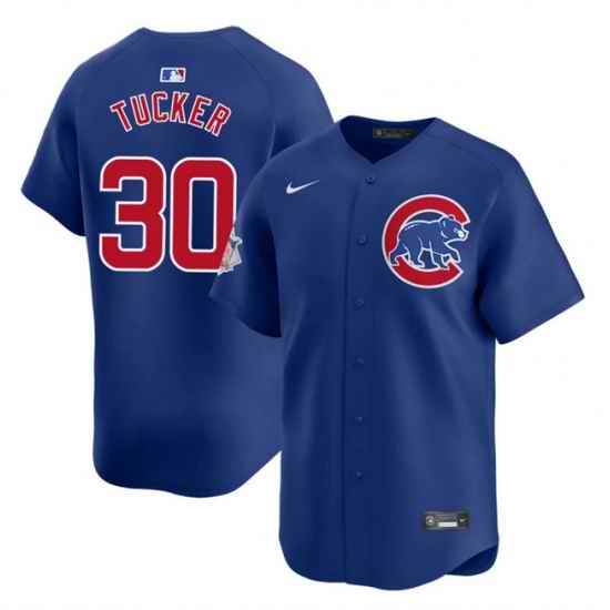Men Chicago Cubs 30 Kyle Tucker Royal 2025 Limited Stitched Baseball Jersey