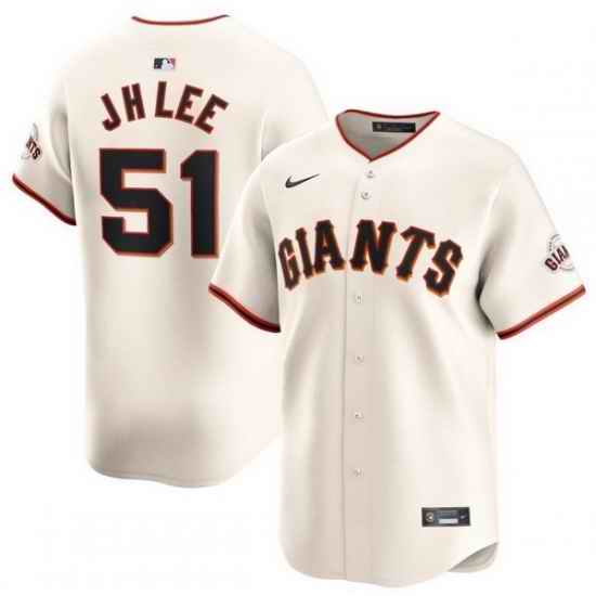 San Francisco Giants Jung Hoo Lee #51 Nike Cream Official MLB Stitched Jersey