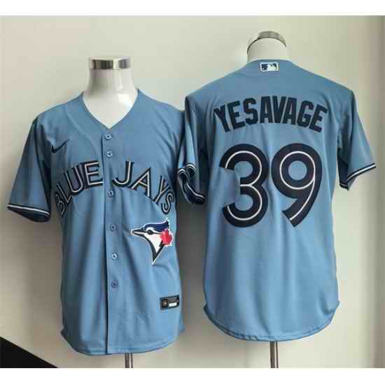 Men Toronto Blue Jays 39 Trey Yesavage Blue 2025 Cool Base Stitched Baseball Jersey