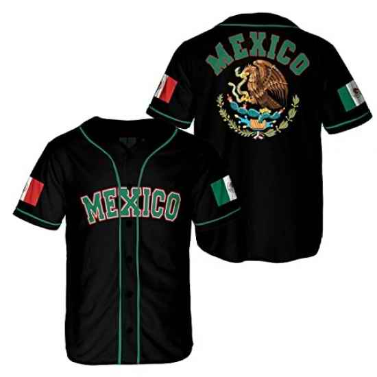 Men 21 Centimeters Eagle Mexico Baseball Jersey
