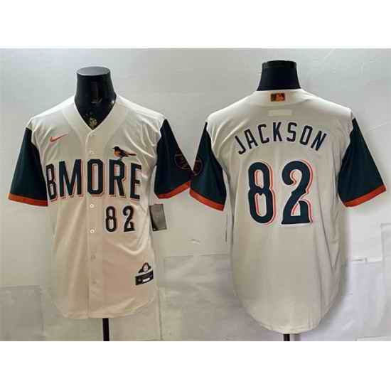 Men Baltimore Orioles  82 Jeremiah Jackson Natural 2026 City Connect Stadium Stitched Baseball Jersey