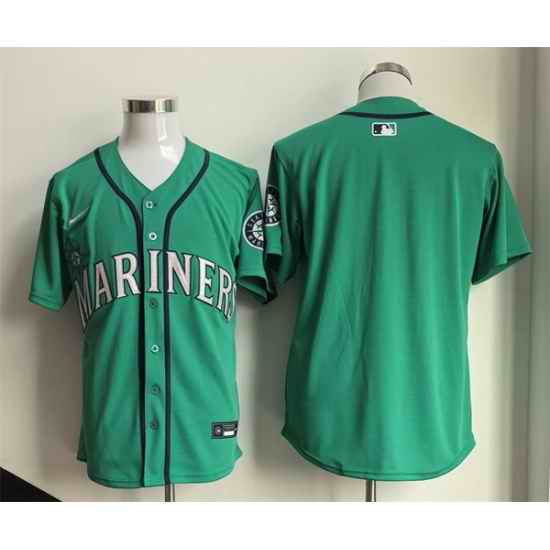 Men Seattle Mariners Blank Aqua Limited Stitched jersey