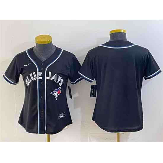 Youth Toronto Blue Jays Blank 2026 Fashion Replica Black Out Stitched Baseball Jersey