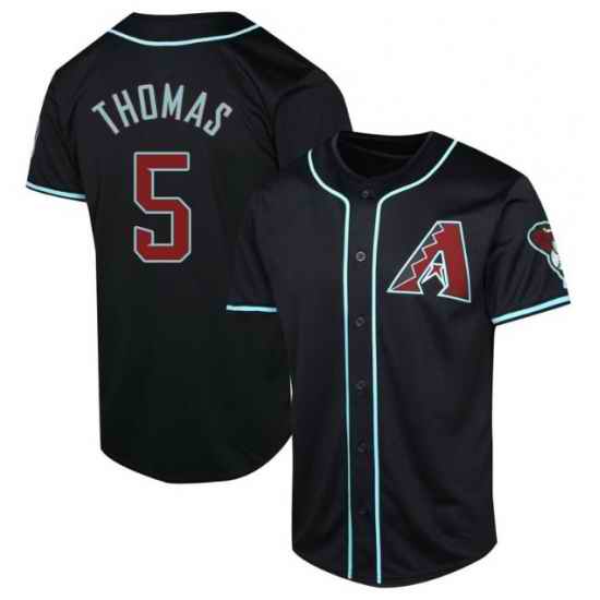 Men Arizona Diamondbacks #4 Alek Thomas 2024 Black Stitched MLB Jersey
