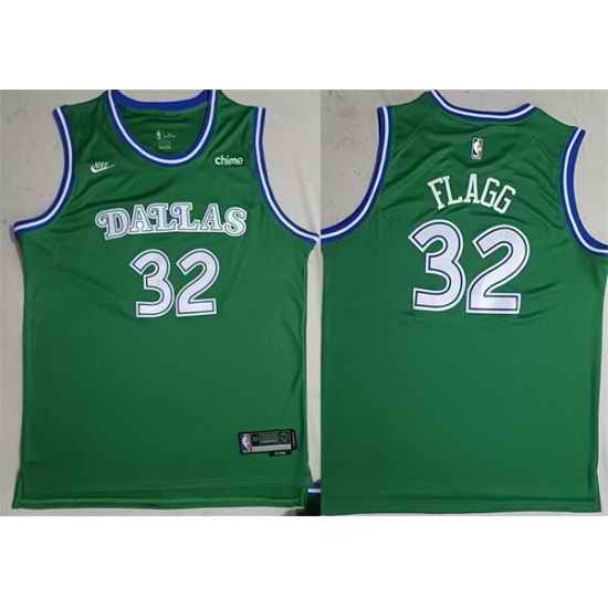 Men Dallas Mavericks 32 Cooper Flagg Green 2025 Classic Edition Stitched Basketball Jersey