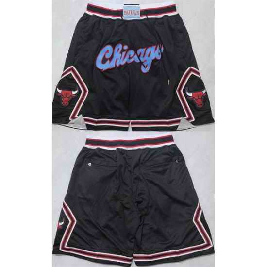 Men Chicago Bulls Black 2026 Shorts 003