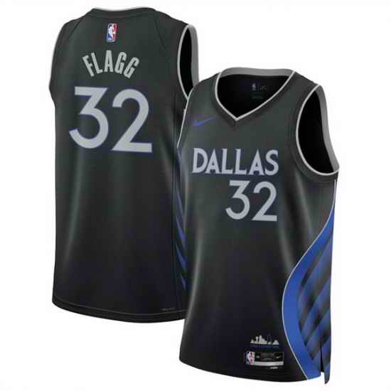 Men Dallas Mavericks 32 Cooper Flagg Black 2025 26 City Edition Stitched Basketball Jersey