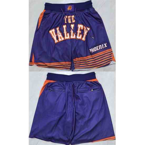 Men Phoenix Suns Purple Shorts