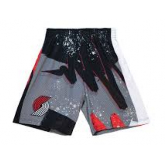 NBA Shorts Blazer White Gray