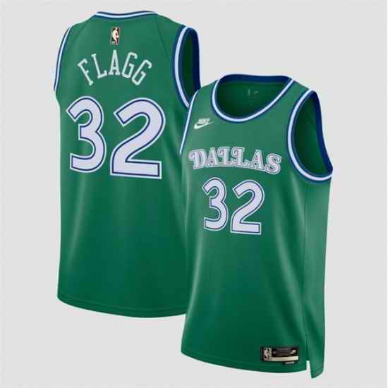 Men Dallas Mavericks 32 Cooper Flagg Green 2025 Classic Edition Stitched Basketball Jersey