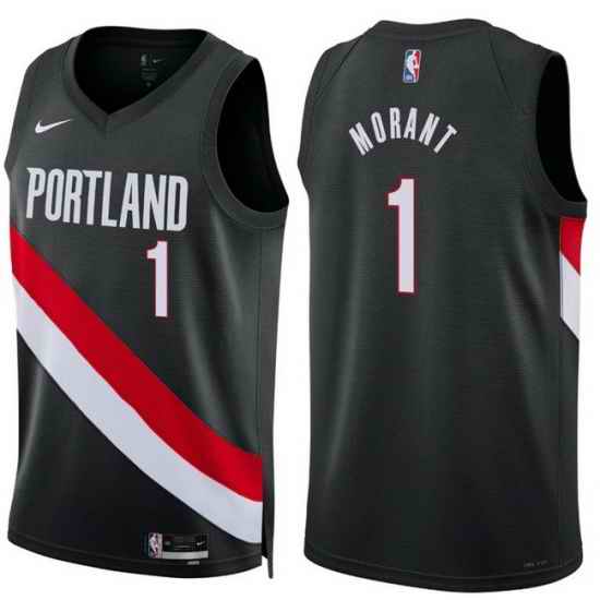 Men Portland Trail Blazers JA MORANT #1 Black  Edition Stitched Basketball Jersey
