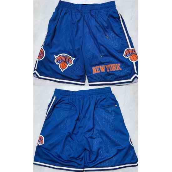 Men New Yok Knicks Royal Shorts