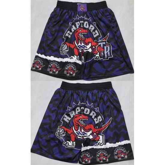 Men Toronto Raptors Black Shorts