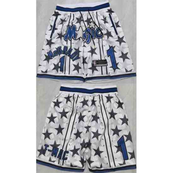 Men Orlando Magic 1 Penny Hardaway White 2025 Shorts