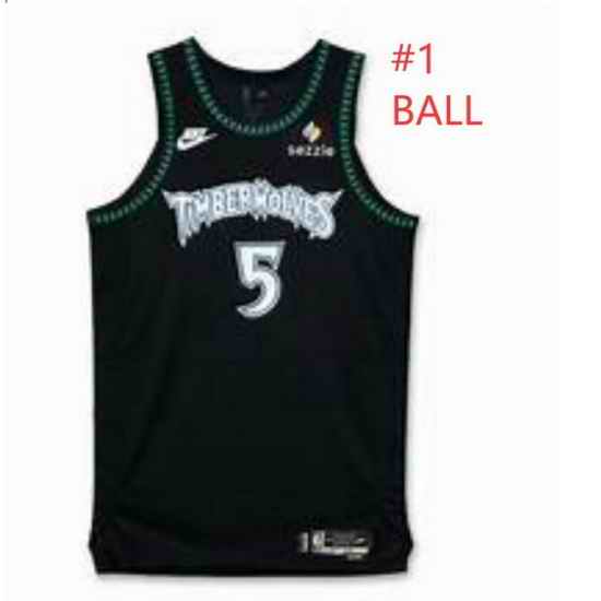 lamelo Ball#1 like garnett Jersey Black