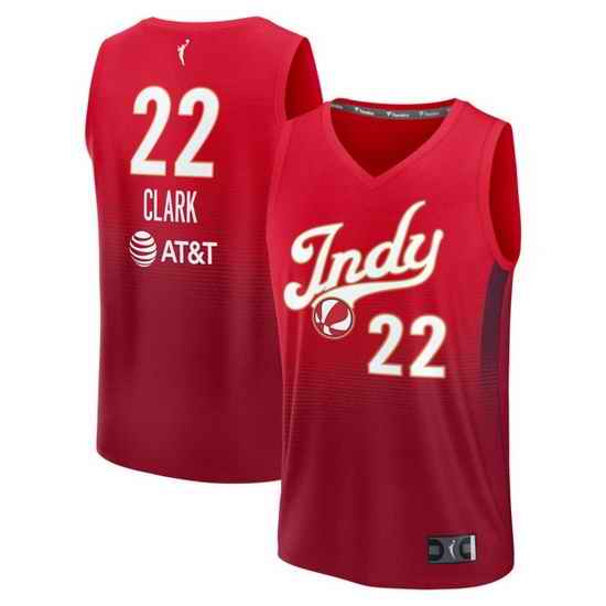 Women Indiana Fever Caitlin Clark #22 Red Stitched Basketball WNBA Jersey