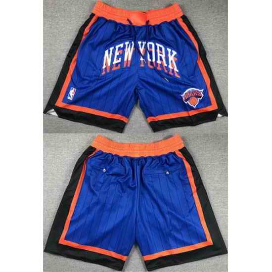 Men New York Knicks Royal City Edition Shorts