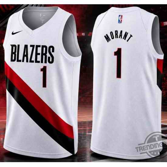Men Portland Trail Blazers JA MORANT #1 White  Edition Stitched Basketball Jersey